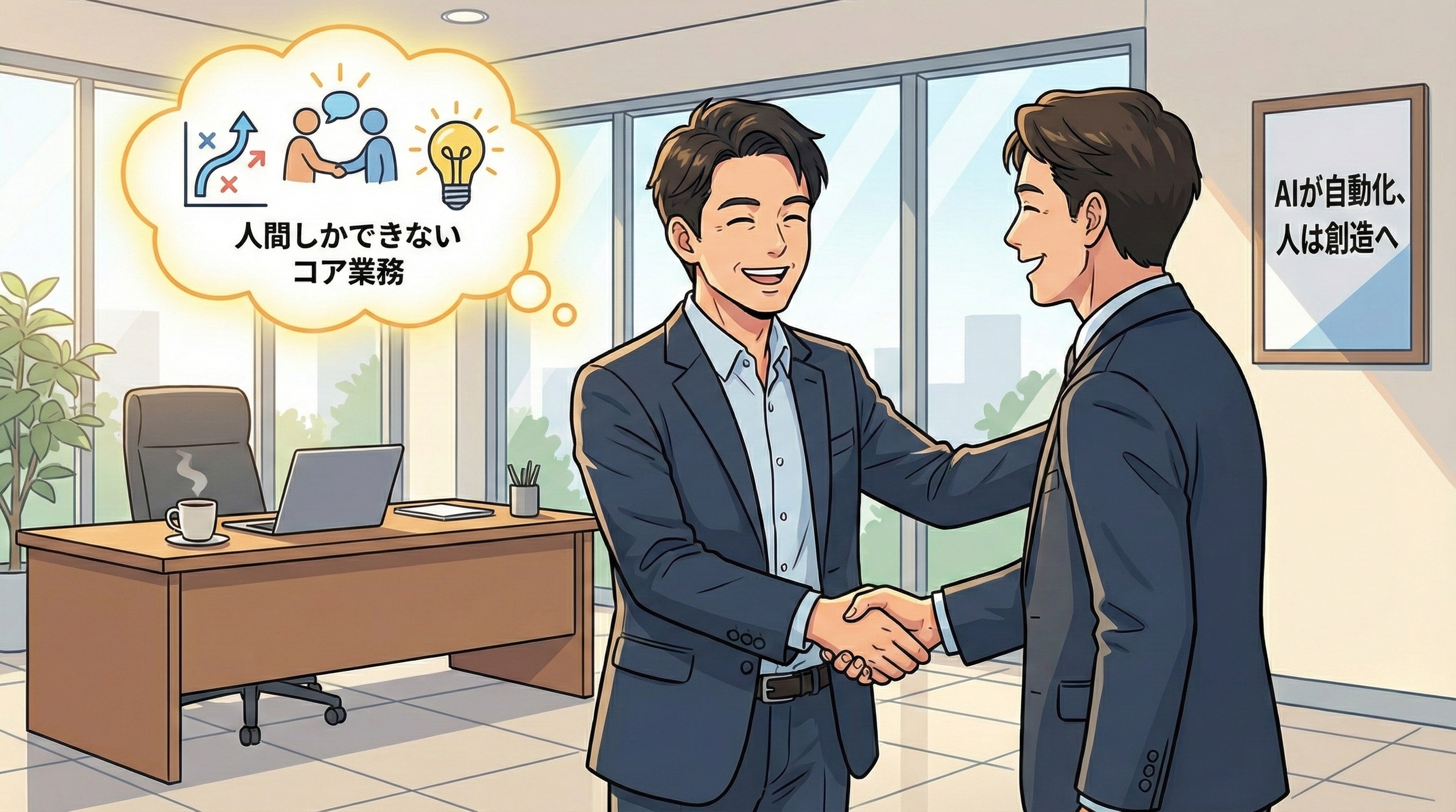 AIエージェントのおかげで時間が生まれ、本業に集中する経営者