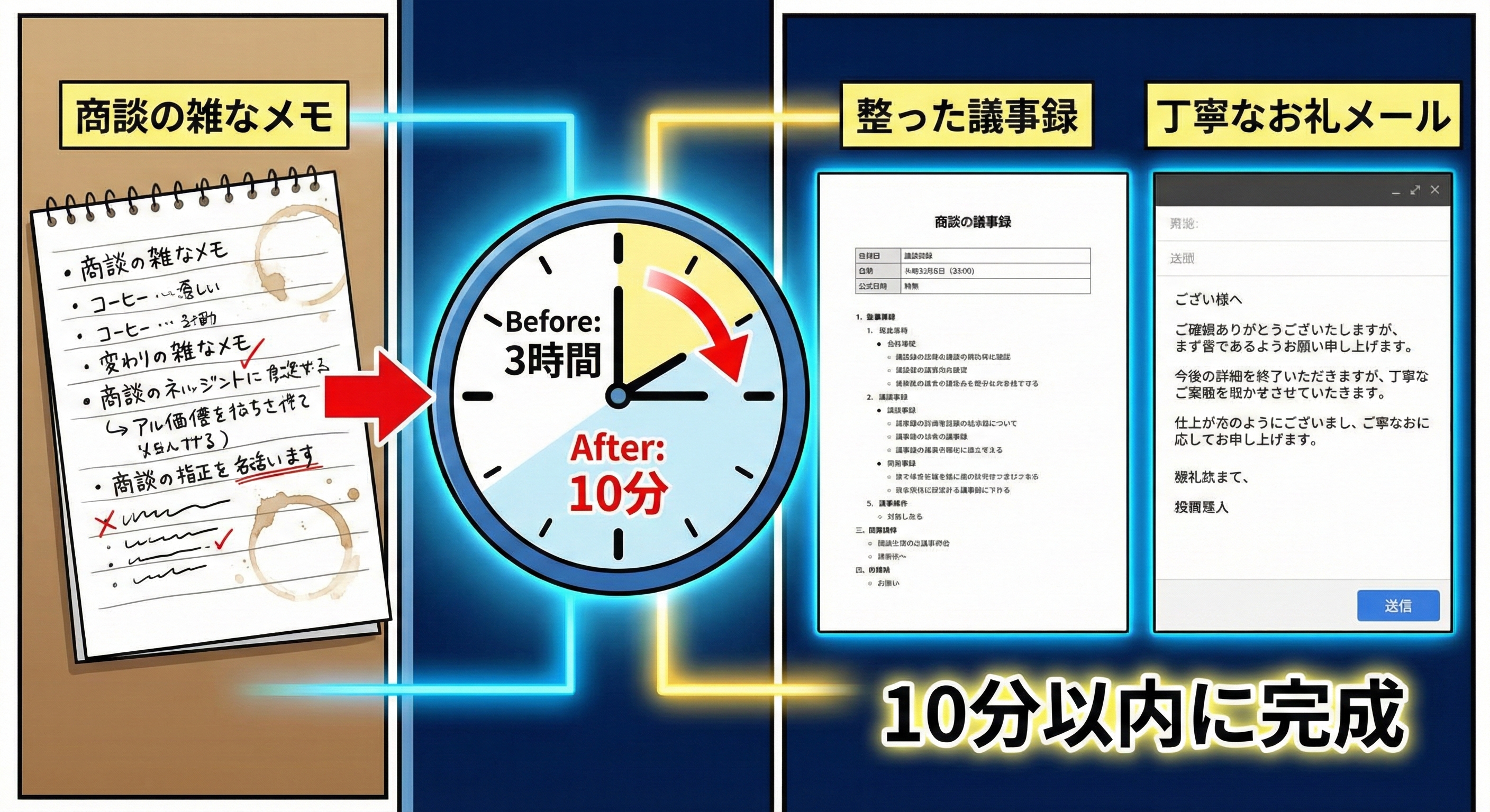 AIエージェント導入前後のビフォーアフター比較