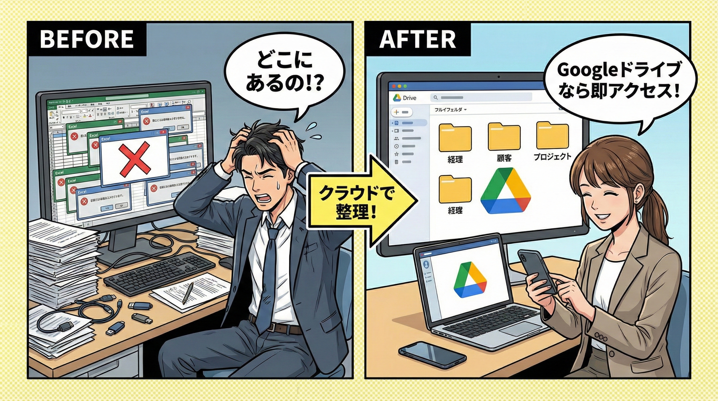 ビフォーアフター比較図