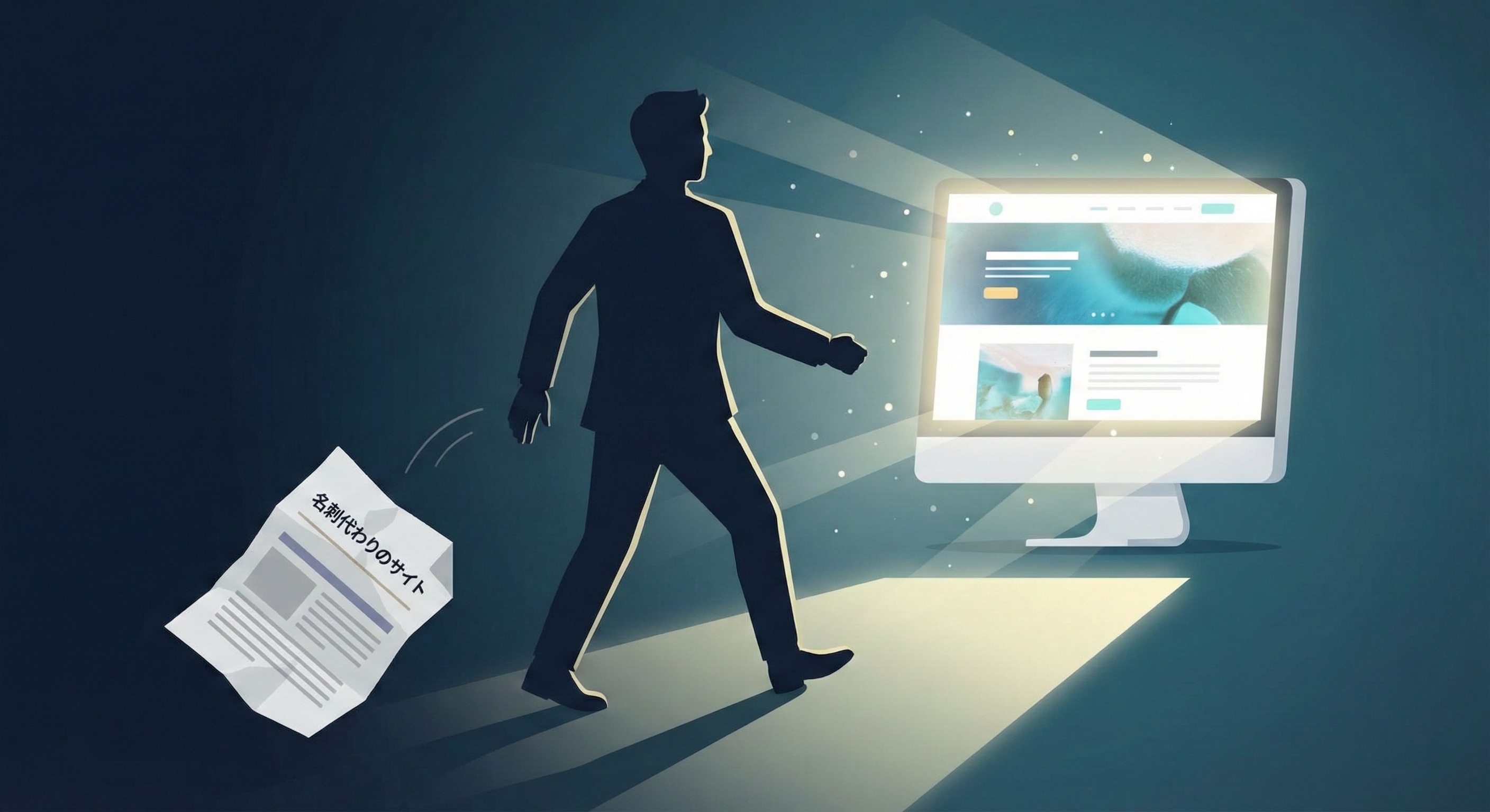 古いサイトから新しいサイトへ一歩踏み出す経営者