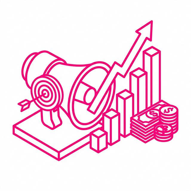 広告運用サービスのイラスト