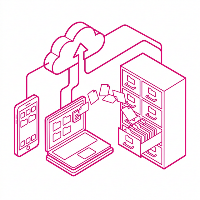 DXサポートのイラスト