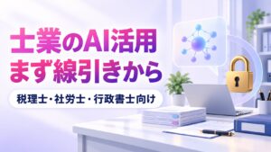 士業事務所がAI活用を始める順番を示すアイキャッチ